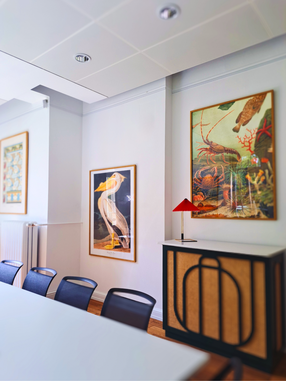 Salle de réunion art mural - Spuerkeess Asset Management Luxembourg · Mélanie Trinkwell