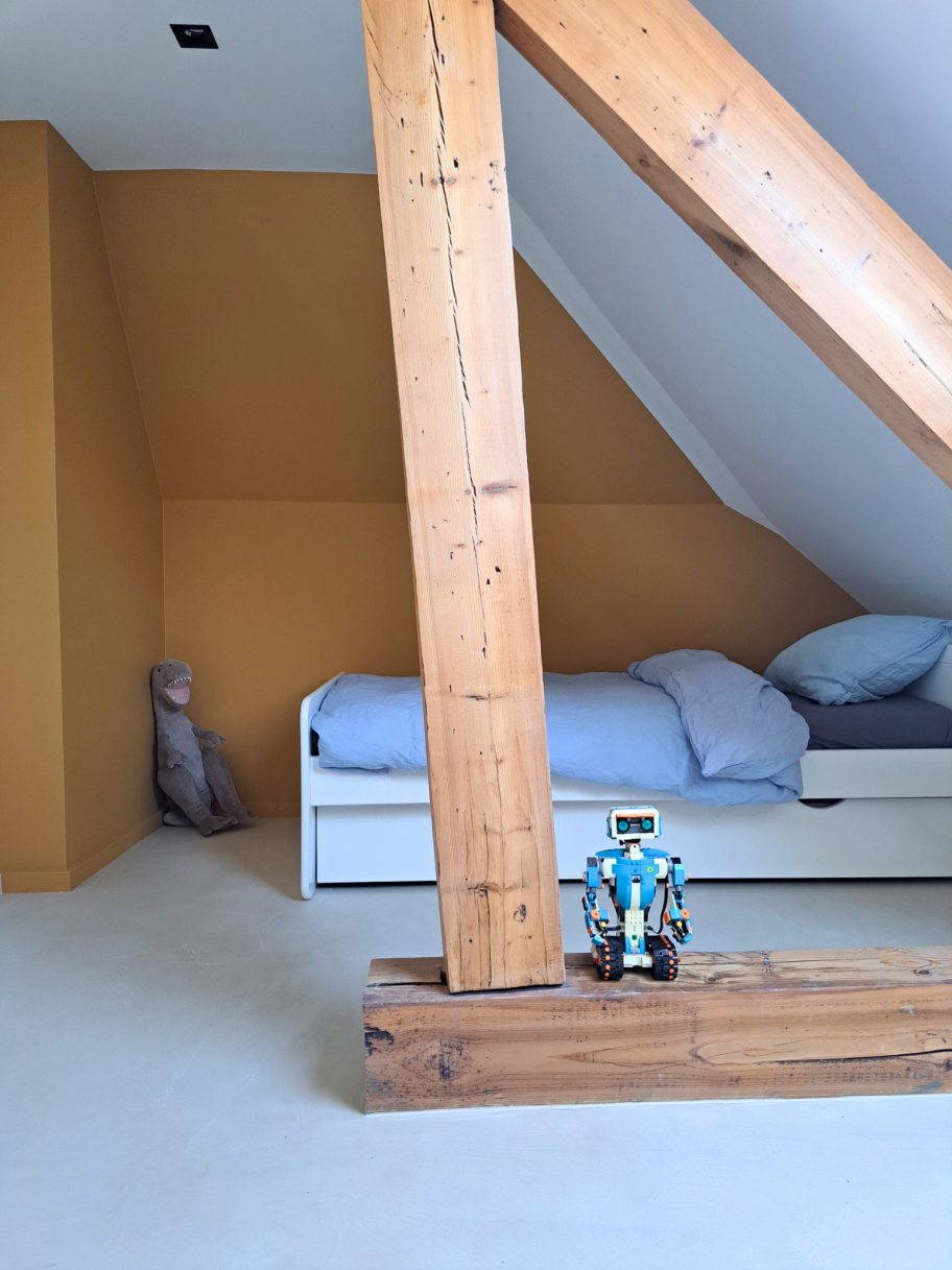 Chambre enfant sous combles — maison Dora Luxembourg Cessange · Mélanie Trinkwell Studio
