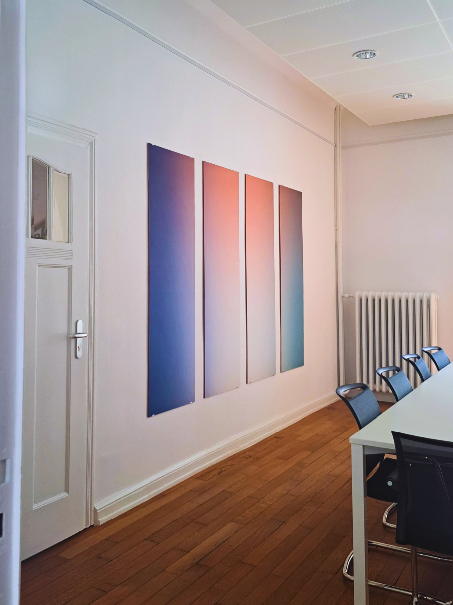 Salle de réunion design — Spuerkeess Luxembourg · Mélanie Trinkwell