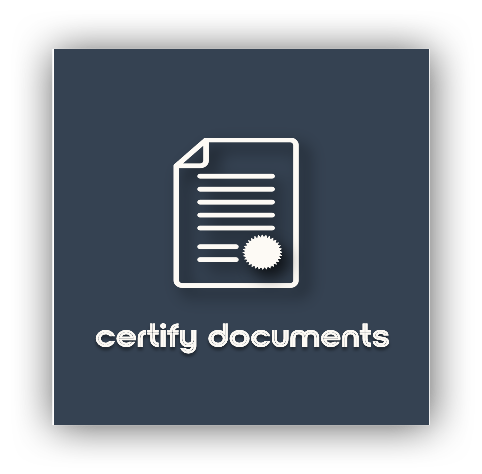 Certify documents by embassy