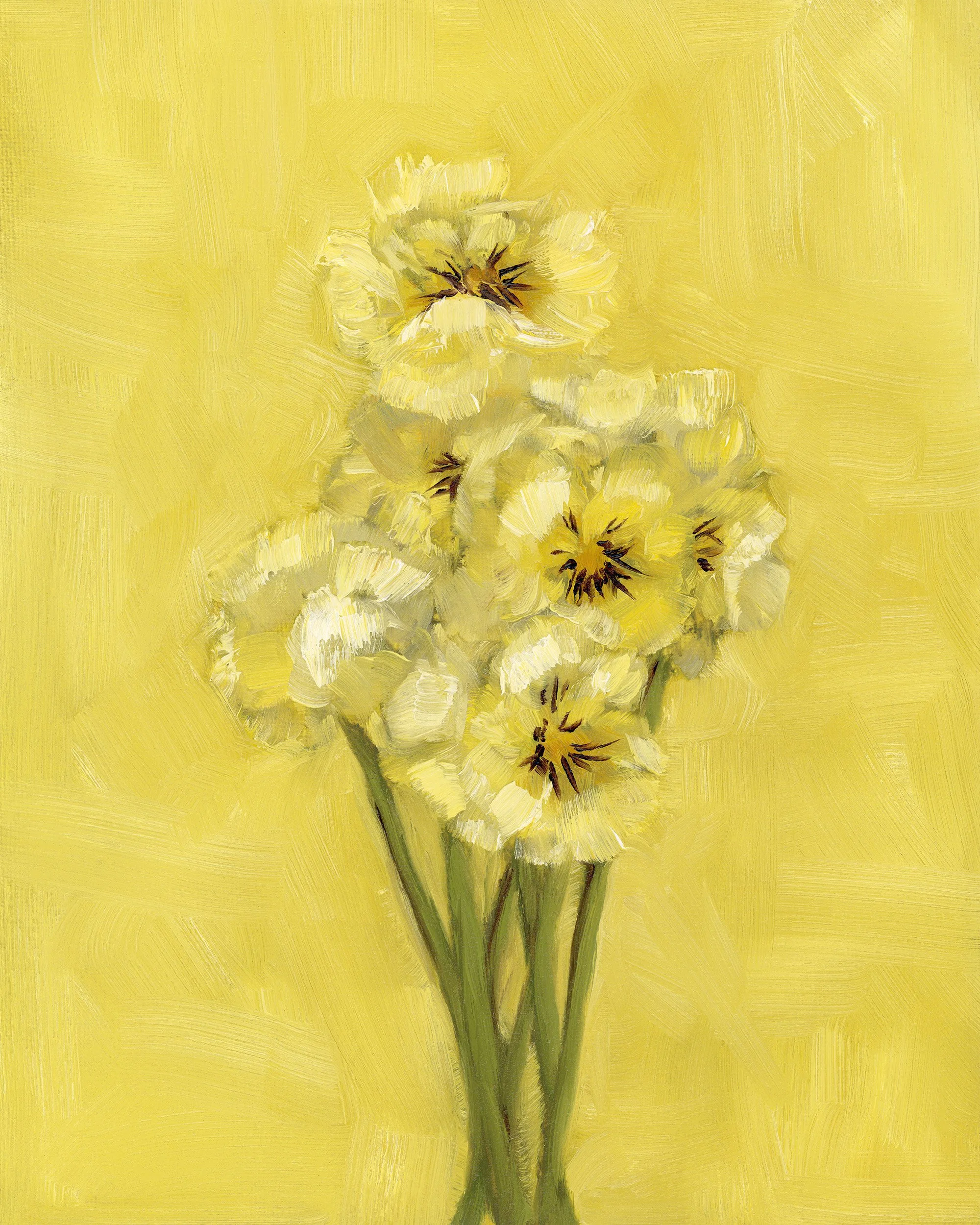 Violets in Yellow