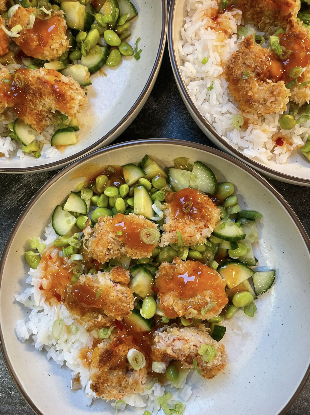 Coconut Shrimp Bowls