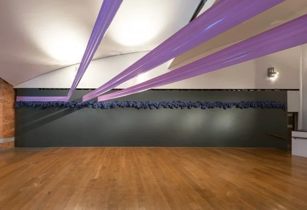 Traverse Frieze (Supple Lilac & Midnight Blue), 2014