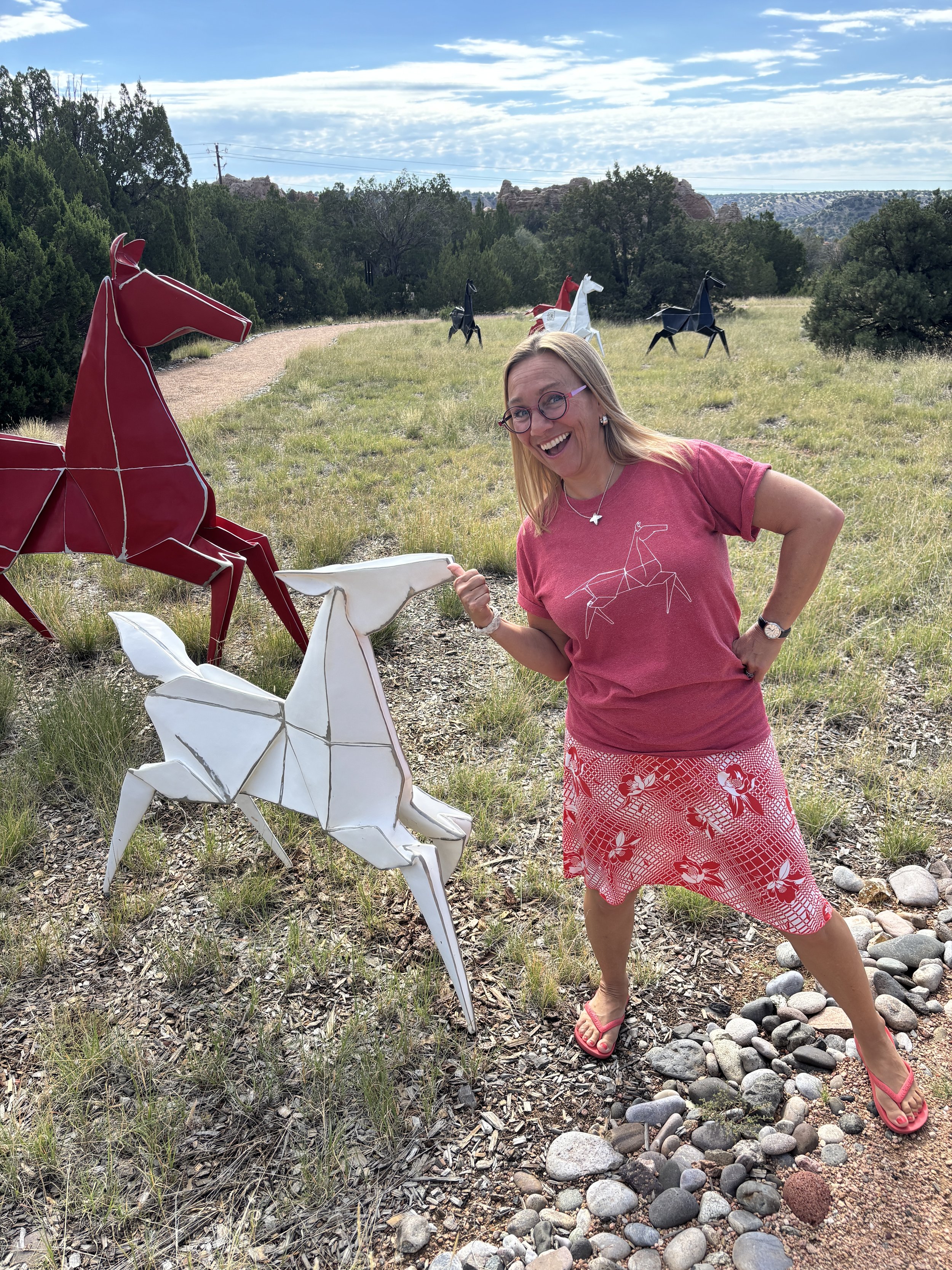 Jennifer Box with Painted Ponies