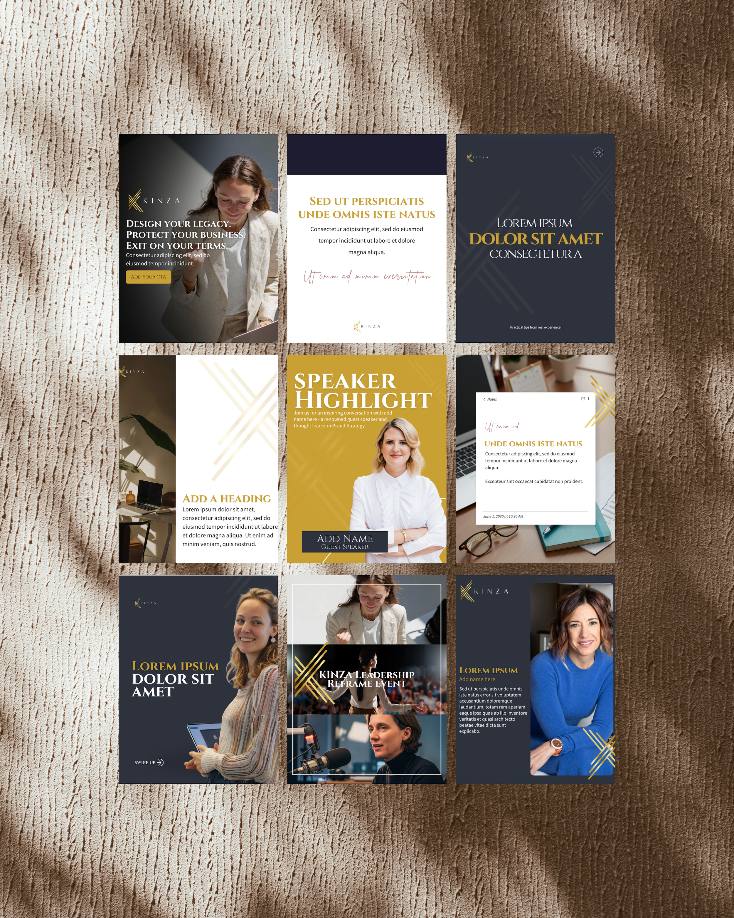Leadership business consulting social media templates