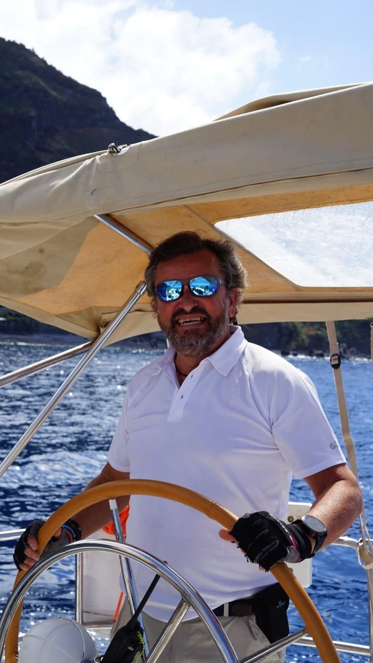 António Santinho at sea