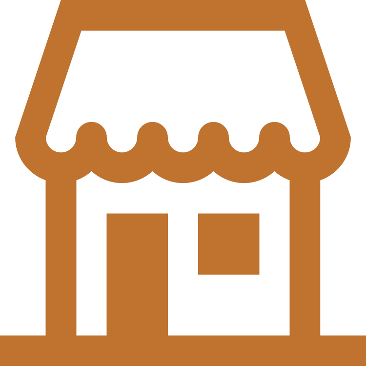 Icon of a small shop or storefront with an awning.