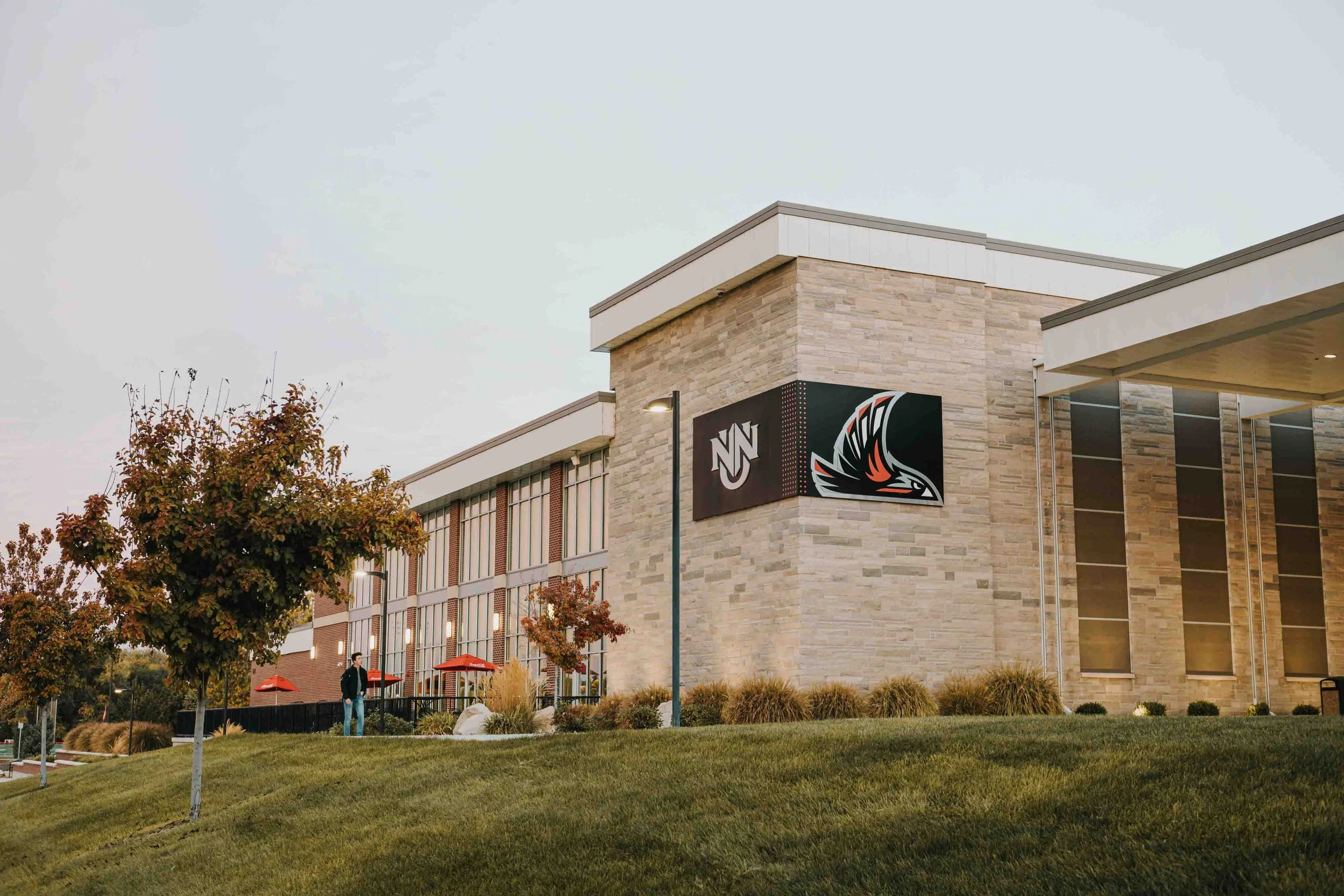 Conrad Commons building at NNU. Built from tan brick.
