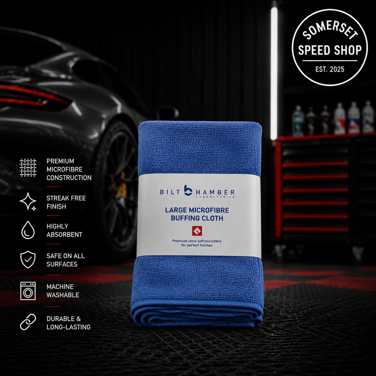 Bilt Hamber Large Microfibre Buffing Cloth 60x40cm