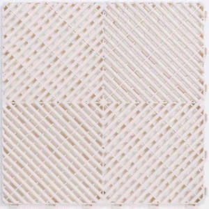 Close-up of a woven or lattice pattern with intersecting diagonal lines creating diamond shapes.