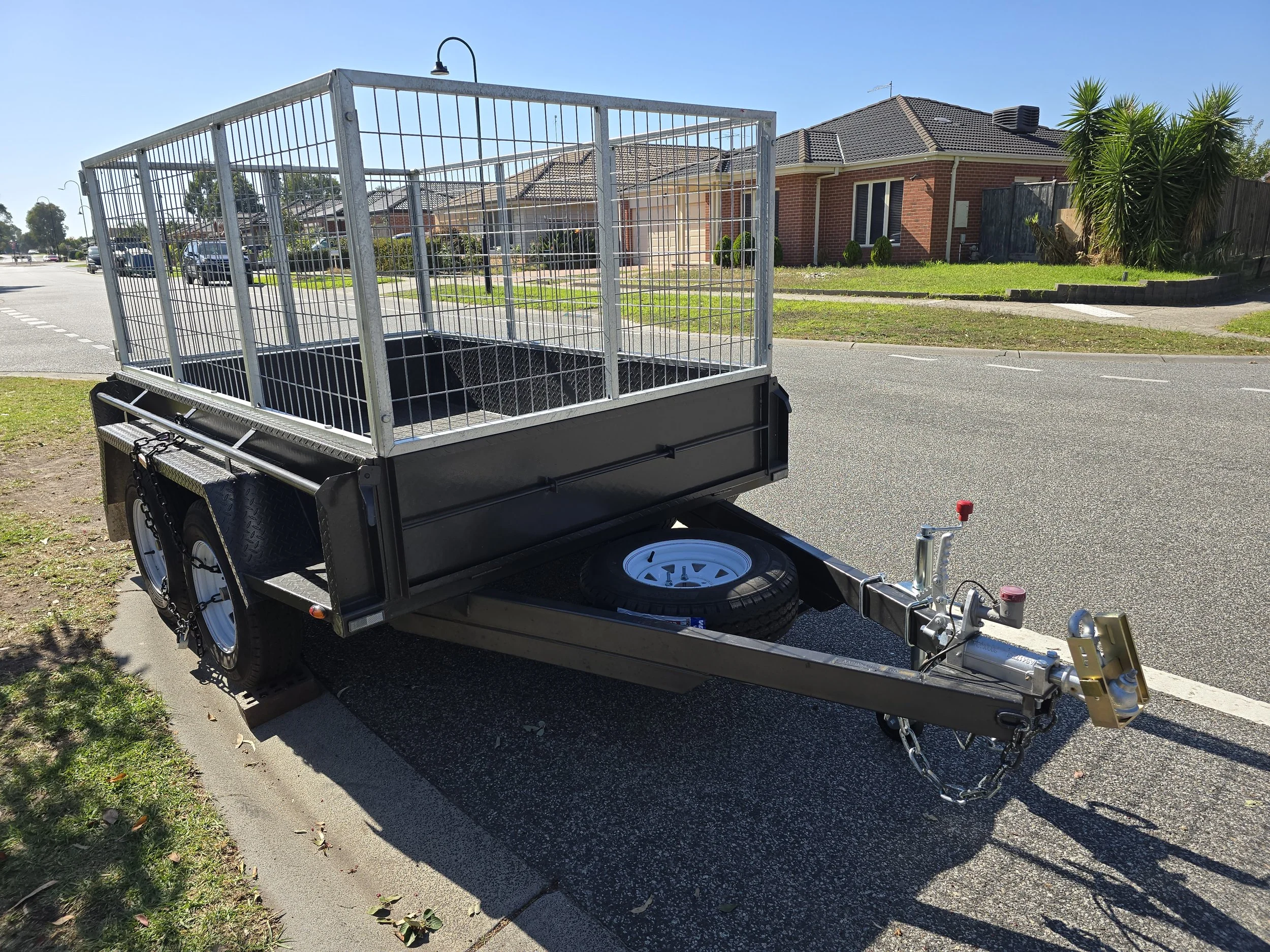 8x5 Tandem Caged Trailer