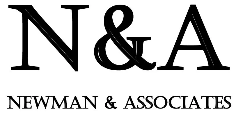 Logo with large letters N and A connected by an ampersand, with the text "Newman & Associates" below.