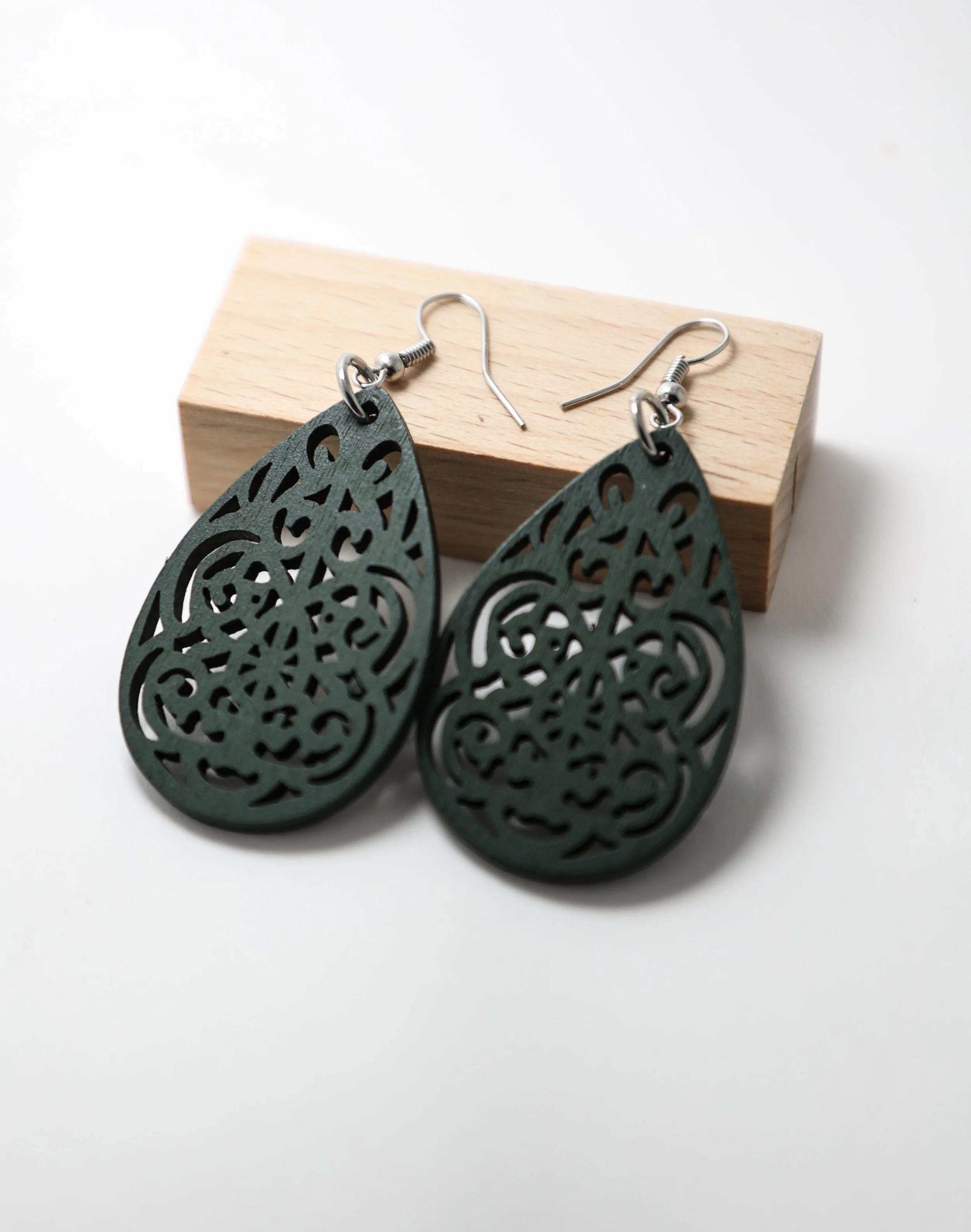 Green Earrings