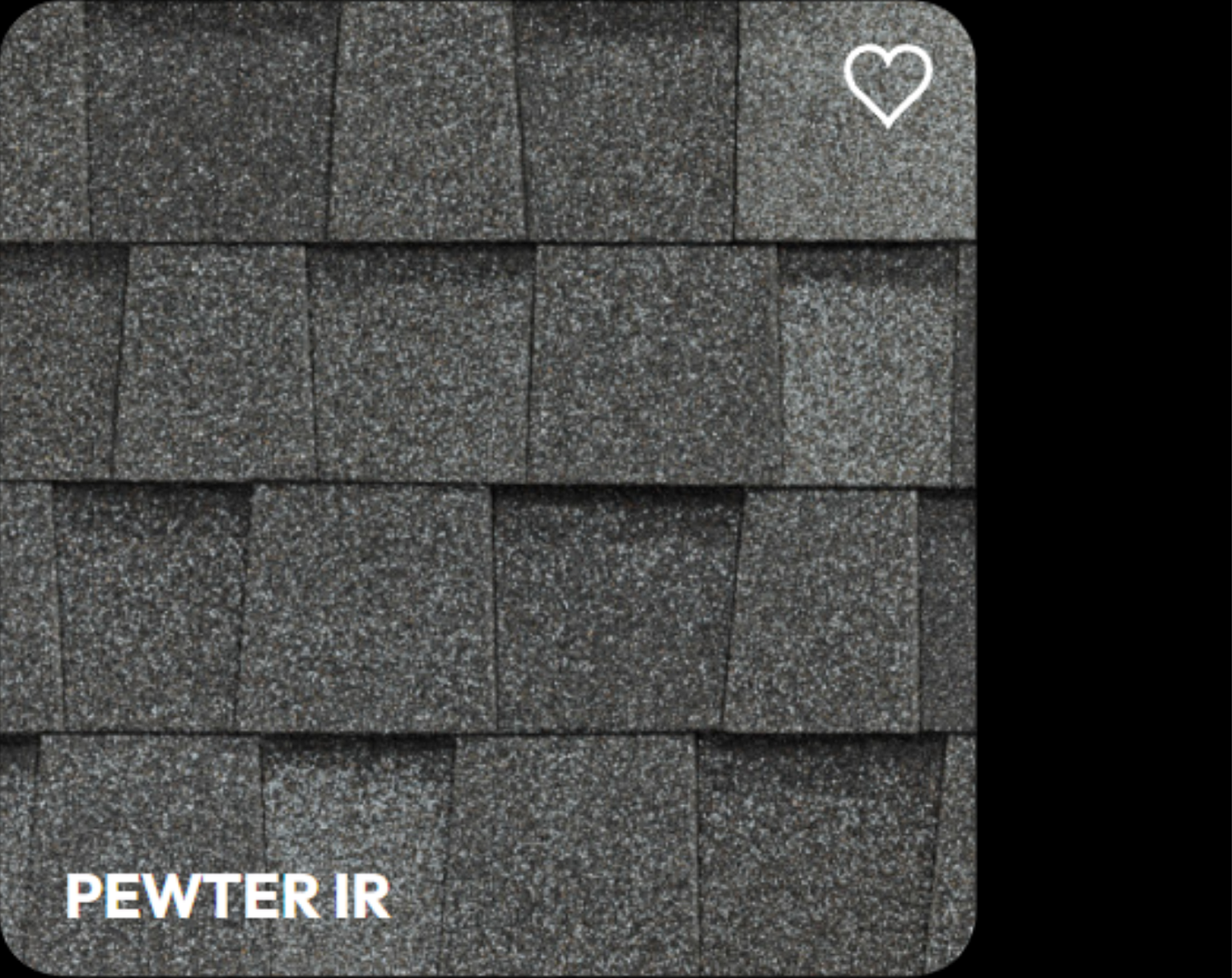 Close-up of weathered gray asphalt roof shingles.