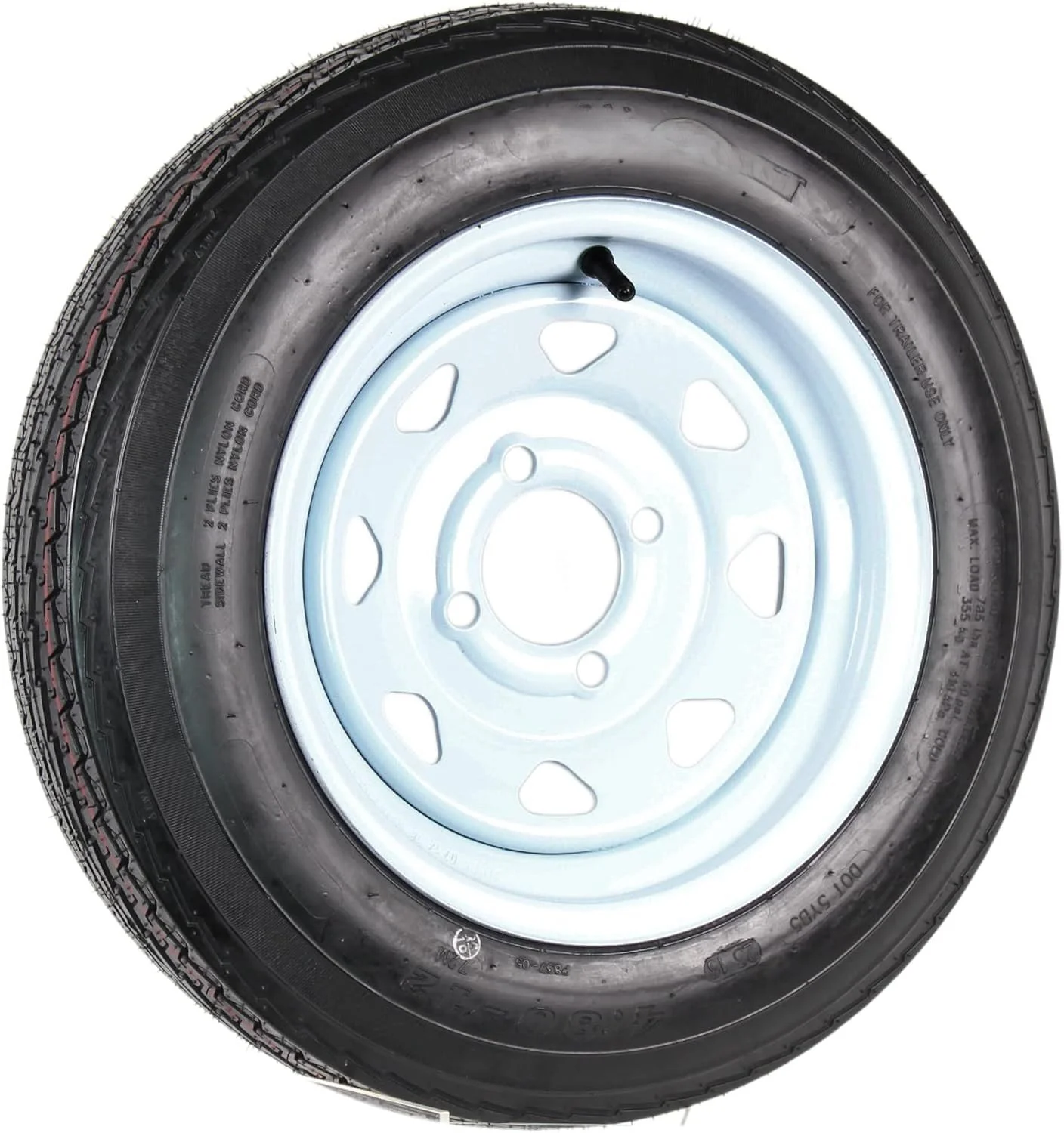 4.80x12 4lugs Steel Wheel and Tire Assembly