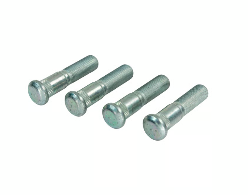 Trailer Axle Wheel Stud - 0.689" Knurl, 5/8"-18 Thread Size, 2-3/4" Shoulder Length 8k (4-Pack)
