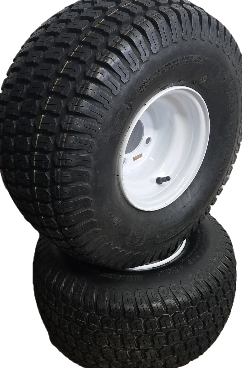 ( SET ) 18x9.5-8 6Ply Turf Tire and 8x7 4 on 4 Wheel Assembly
