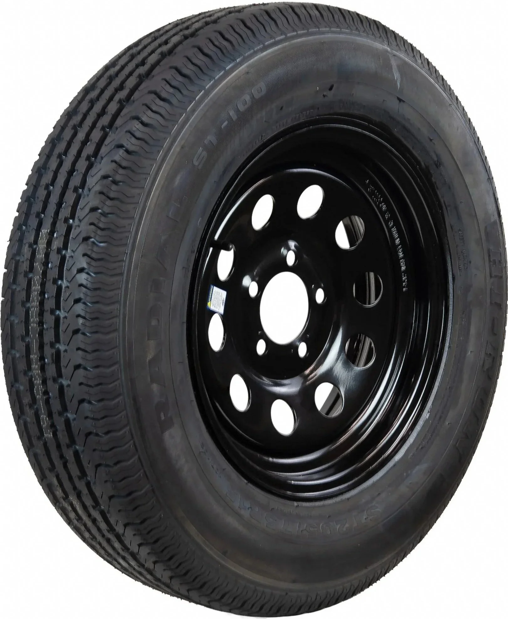 ST205/75D15 Wheel and Tire Assembly 5lugs 4.5"