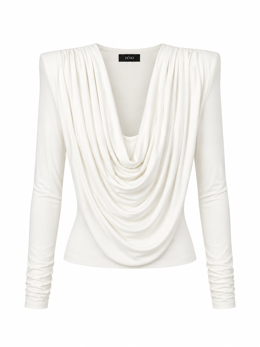 Draped cotton top