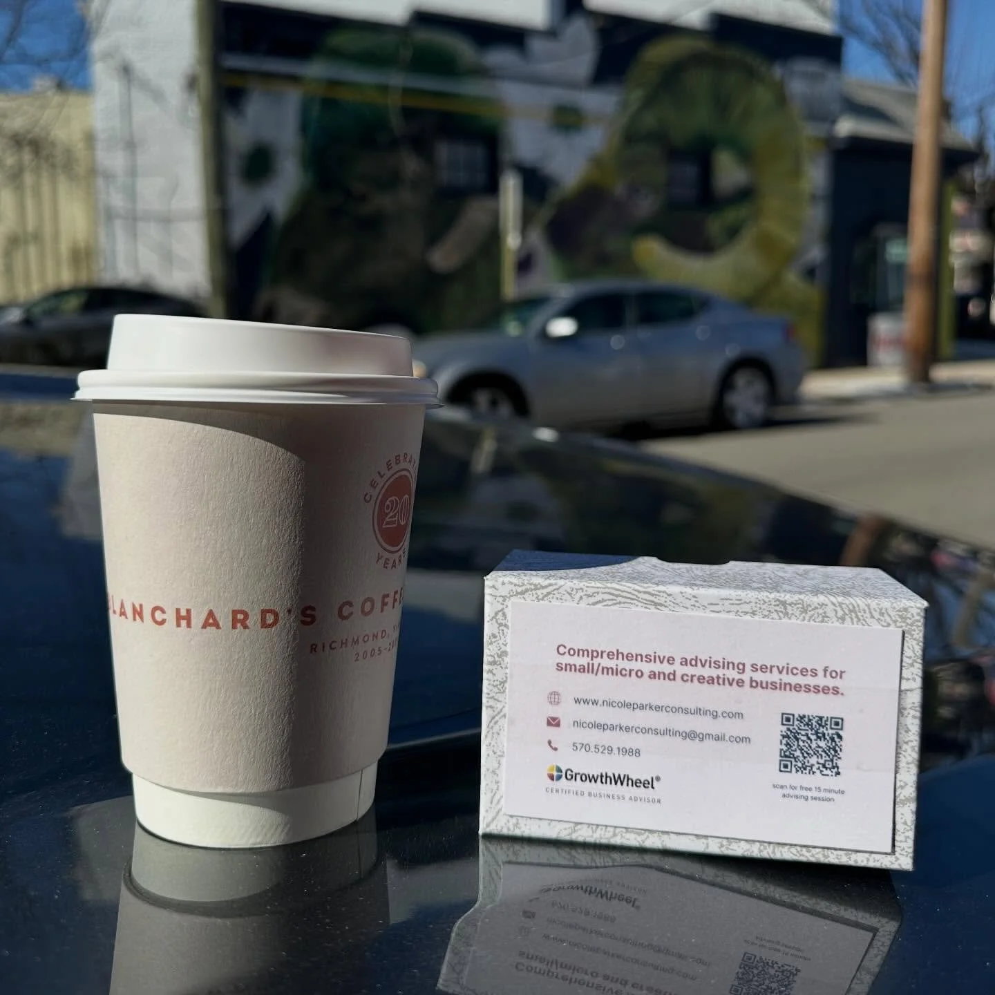 Sun is out 🌞 and I can feel my brain thawing slightly.

 Picked up a fresh batch of cards at @uptowncolor and a sweet latte. 

Wishing everyone a great week. And if you need a little push or boost, find me. 😉