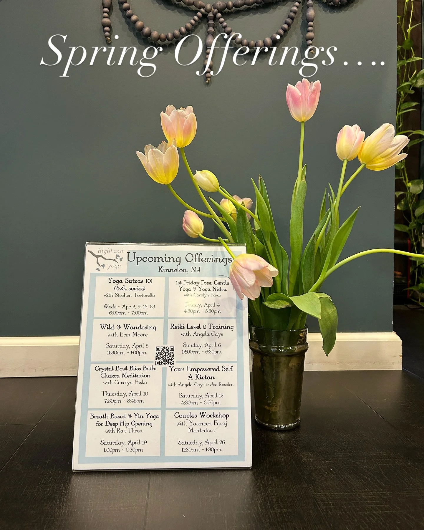 Learn more about all of our Spring Offerings at Highlandyoga.com!!!

🌷🌷🌷