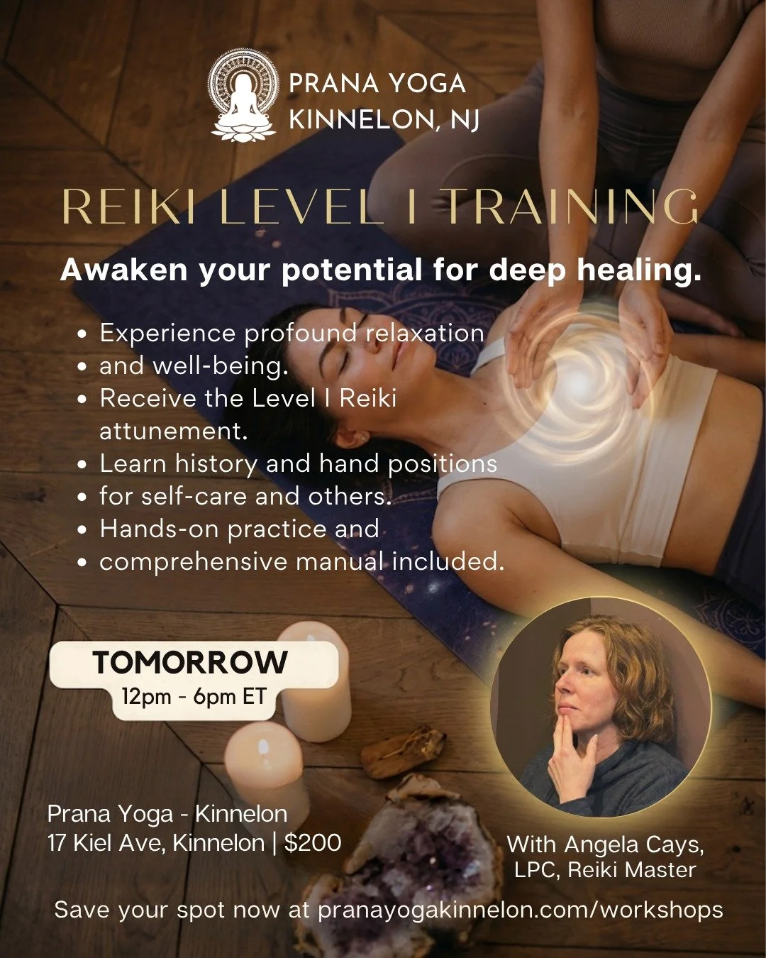 THIS IS IT! 🌟 The absolute FINAL CALL for our Reiki Level I Training with the radiant Angela Cays! 💖

Time is running out to awaken your potential for deep healing! 🙏

Don't let this sacred opportunity slip away. This is your moment to step onto y