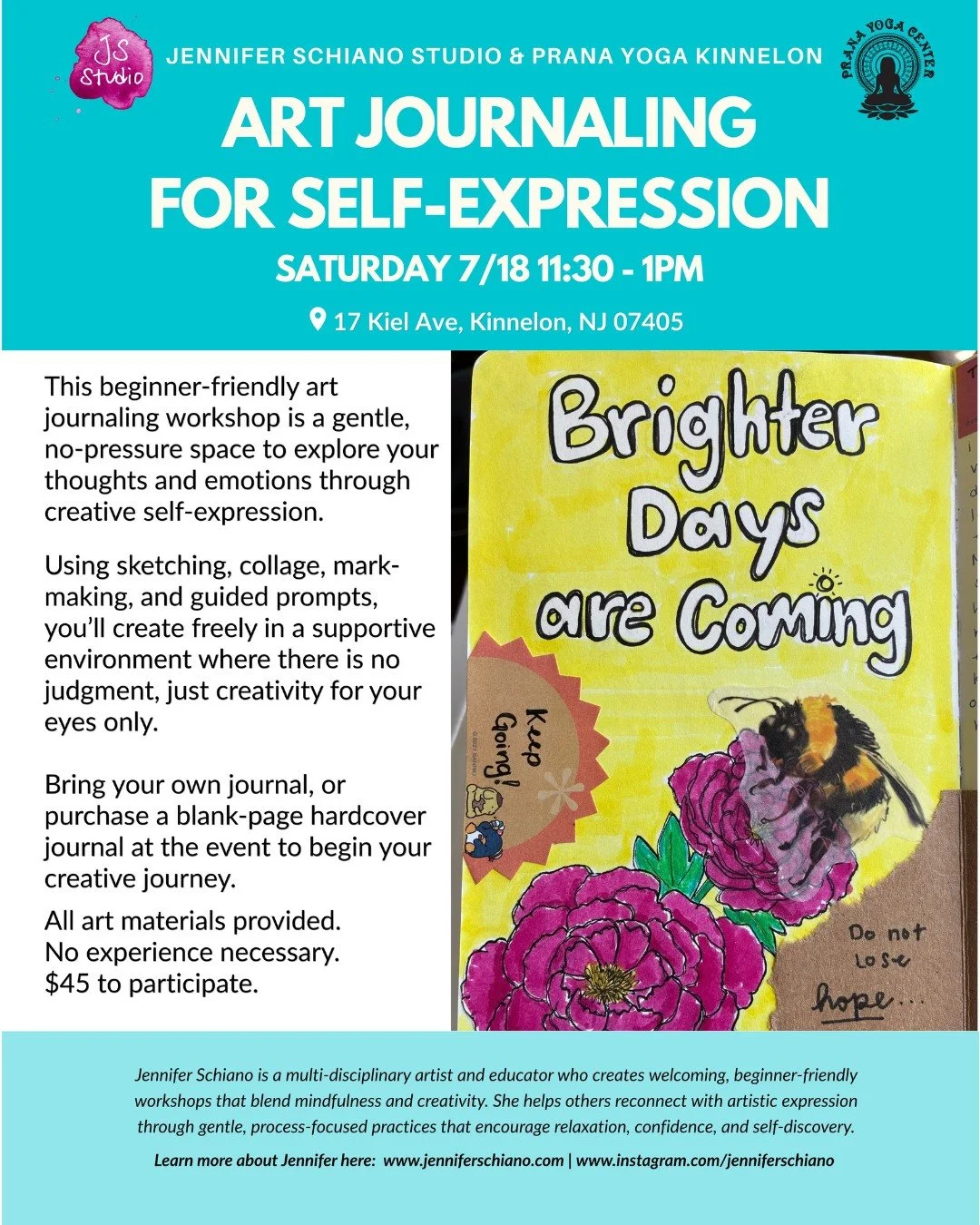 Brighter days ARE coming 🌻 Give yourself permission to slow down, get creative, and reconnect with yourself. 

This beginner-friendly workshop blends mindfulness + art in the most gentle way. 

Spots are limited. Save your seat by clicking the link 