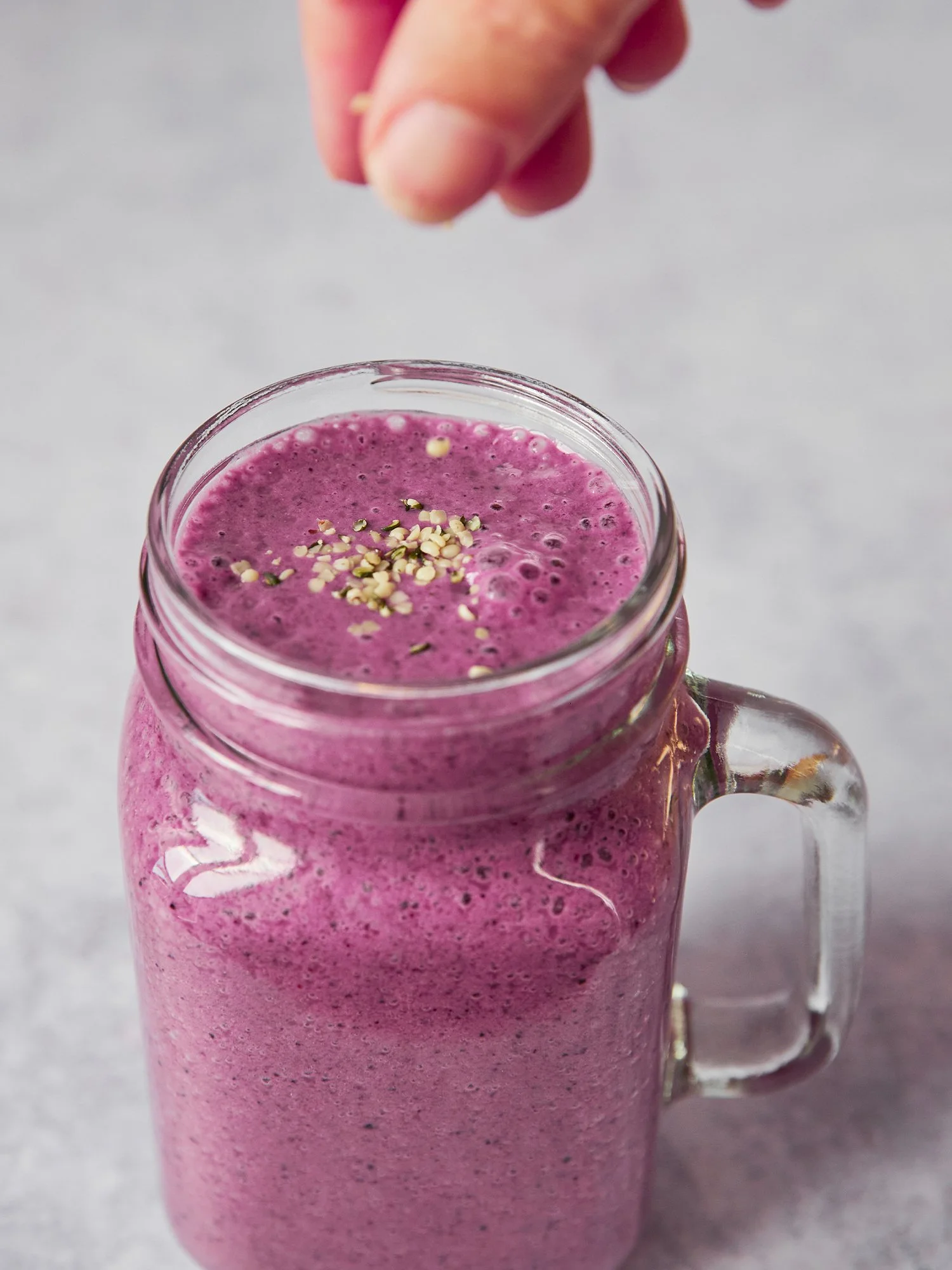 Smothie de Mirtilos e Cânhamo