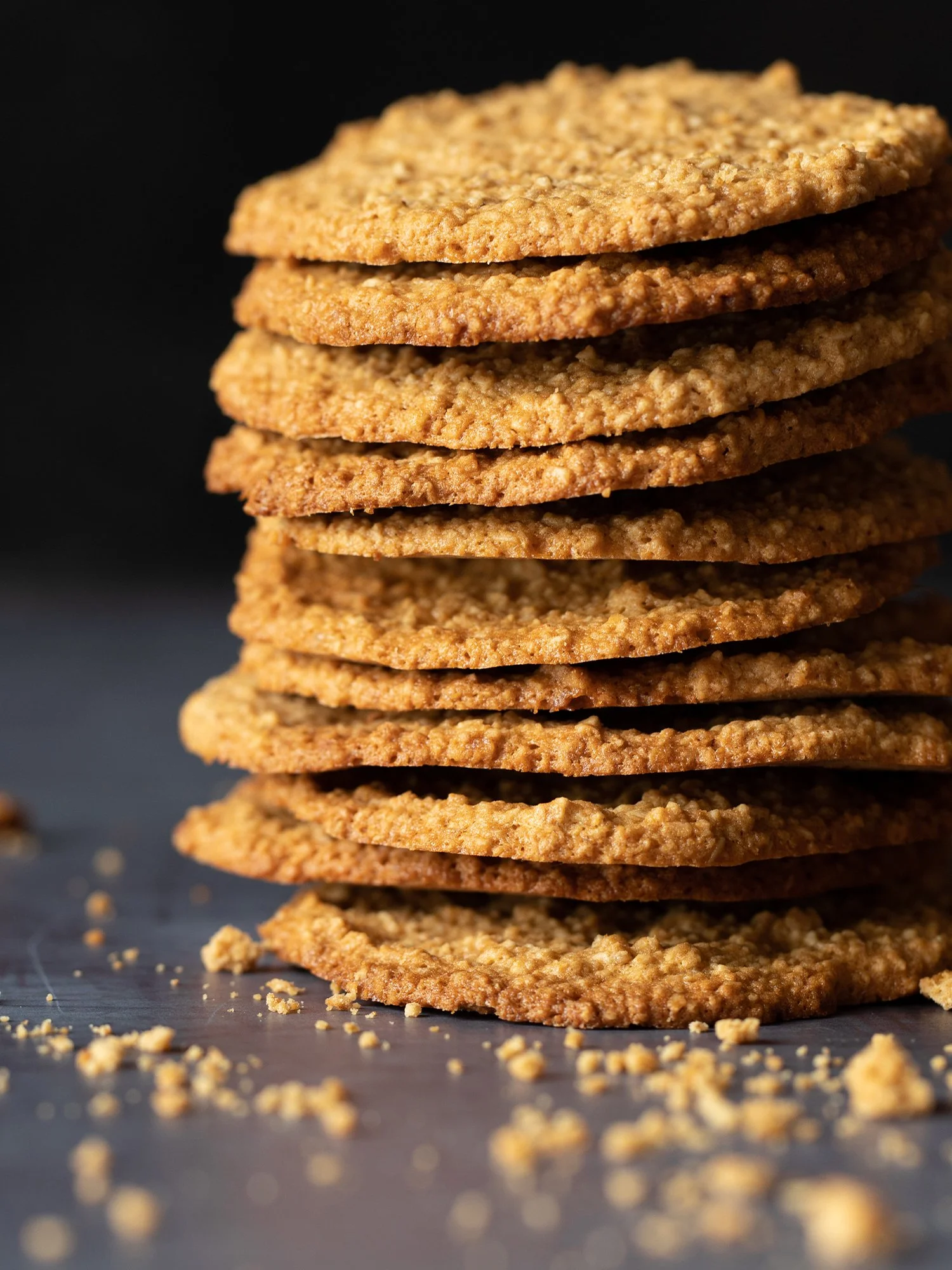 Bolachas crocantes de Gengibre e Limão