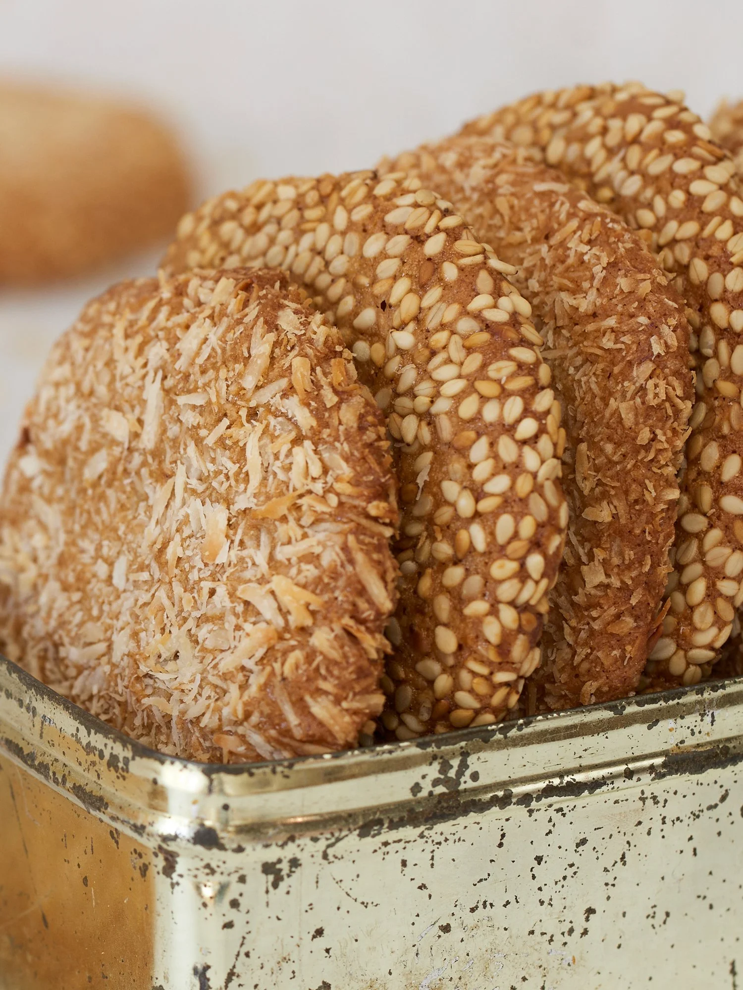 Bolachas de Coco ou Sésamo