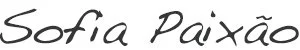 Texto com o nome 'Sofia Paixão' em escrita estilizada.