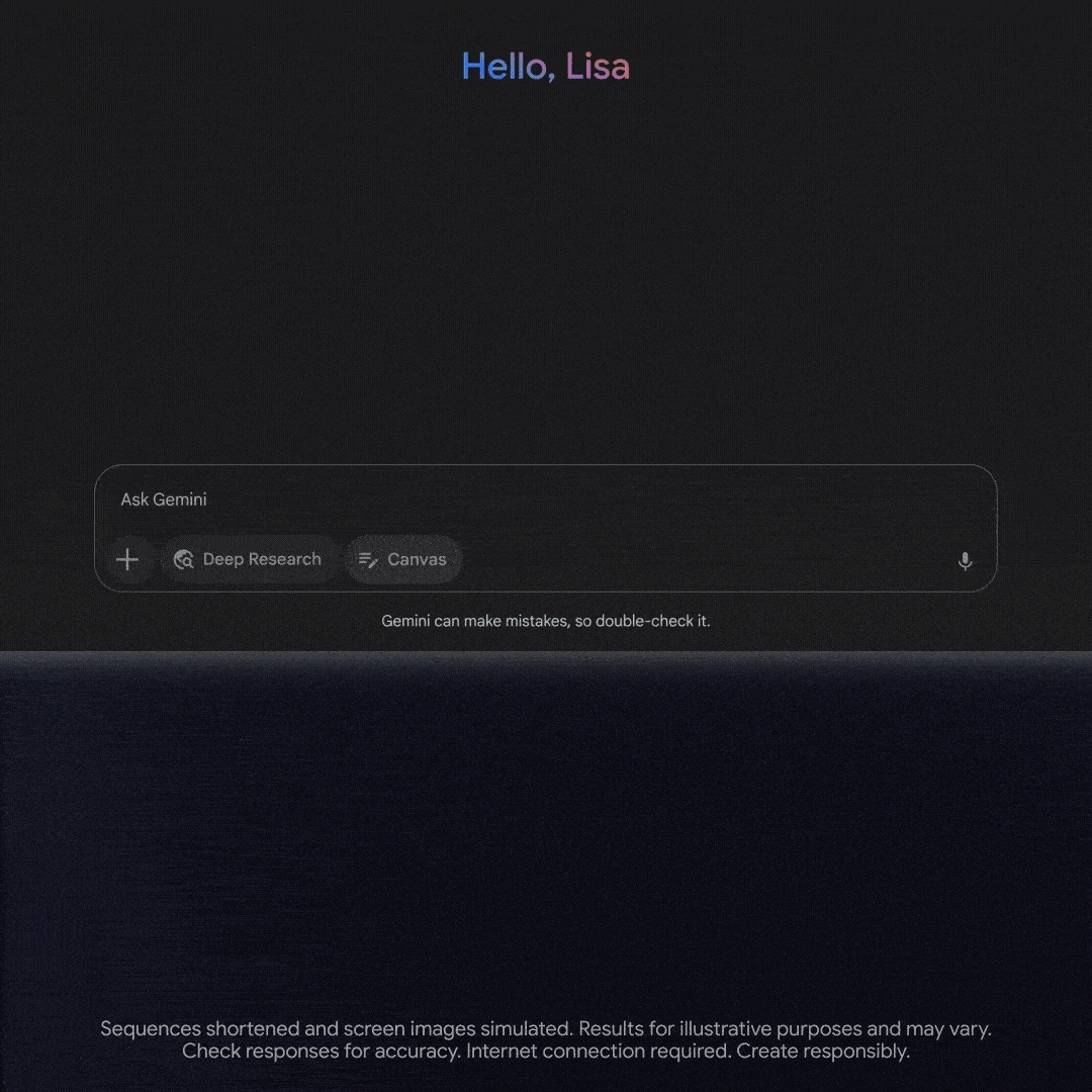 Gemini Canvas Animation showcasing the coding capabilities of the new tool.