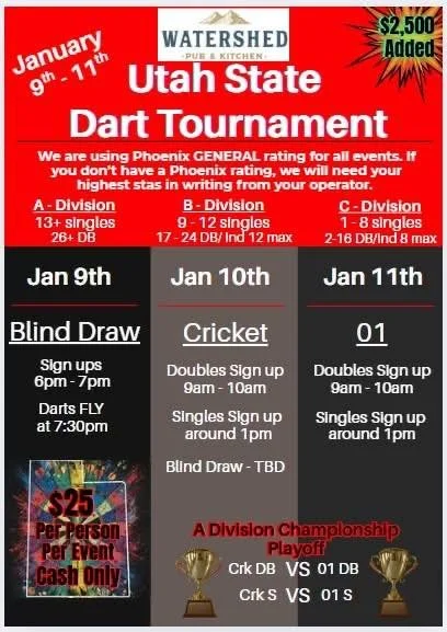 Utah- State Dart Tournament 