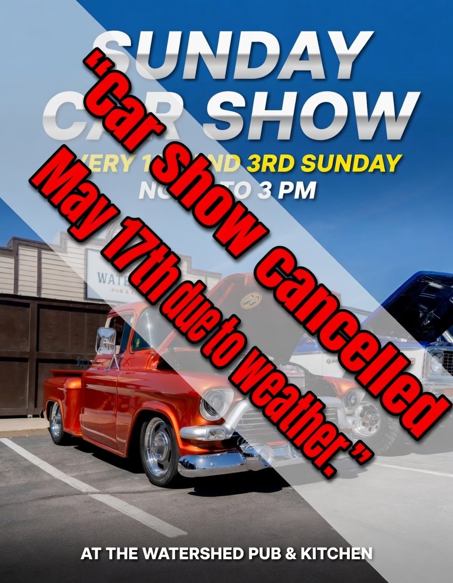 Sunday Car Show - Cancelled due to weather