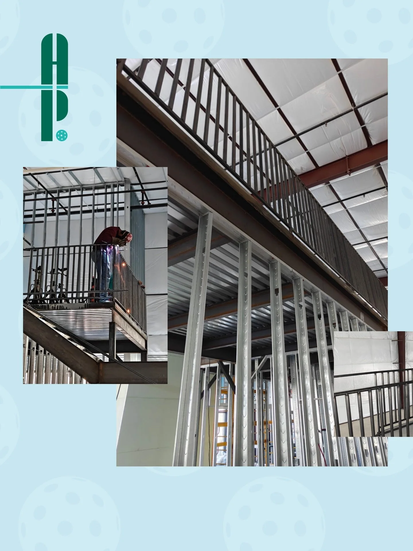 Build update 💥 Railings are up and we&rsquo;re getting closer every week!