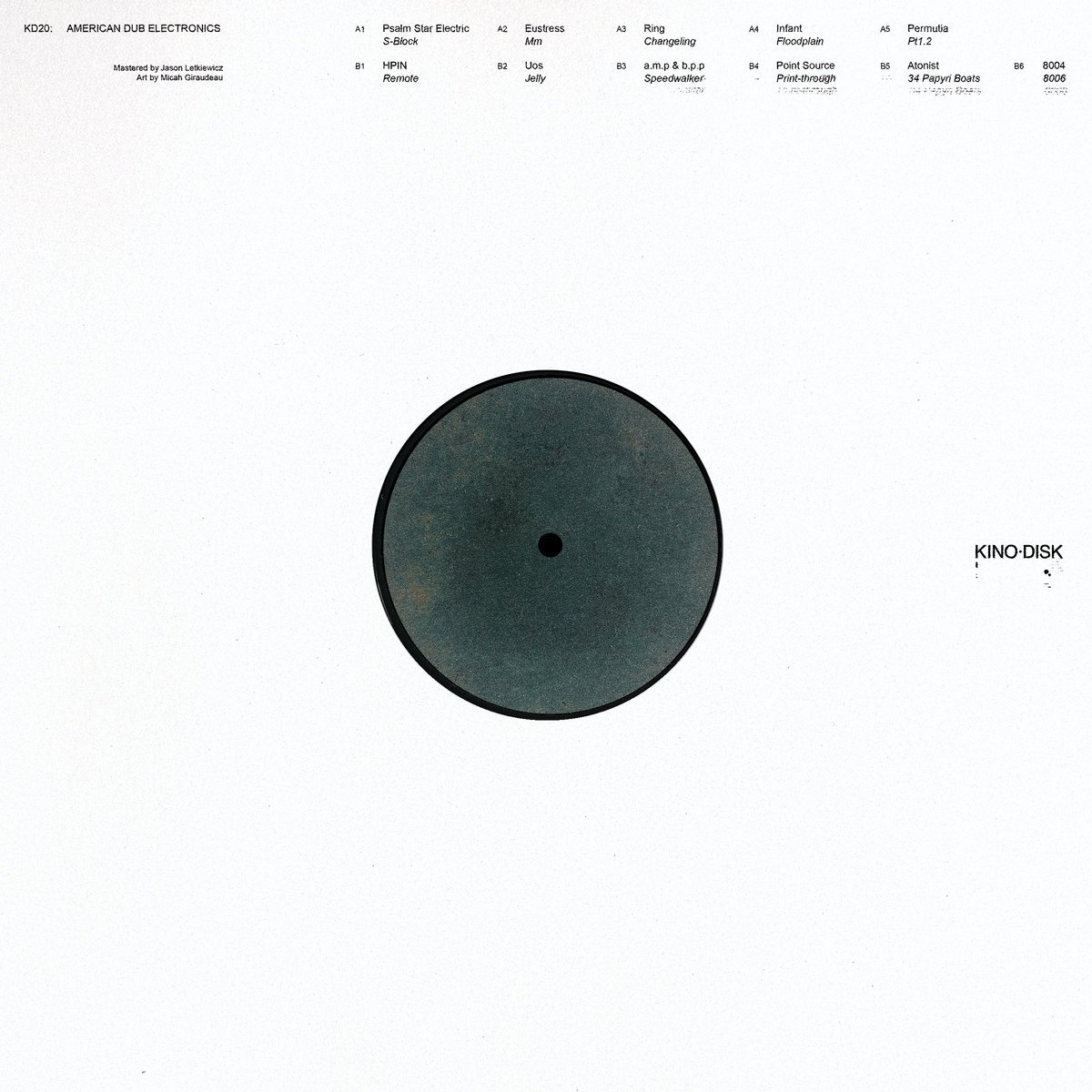 Various Artists - American Dub Electronics       -    Kino Disk