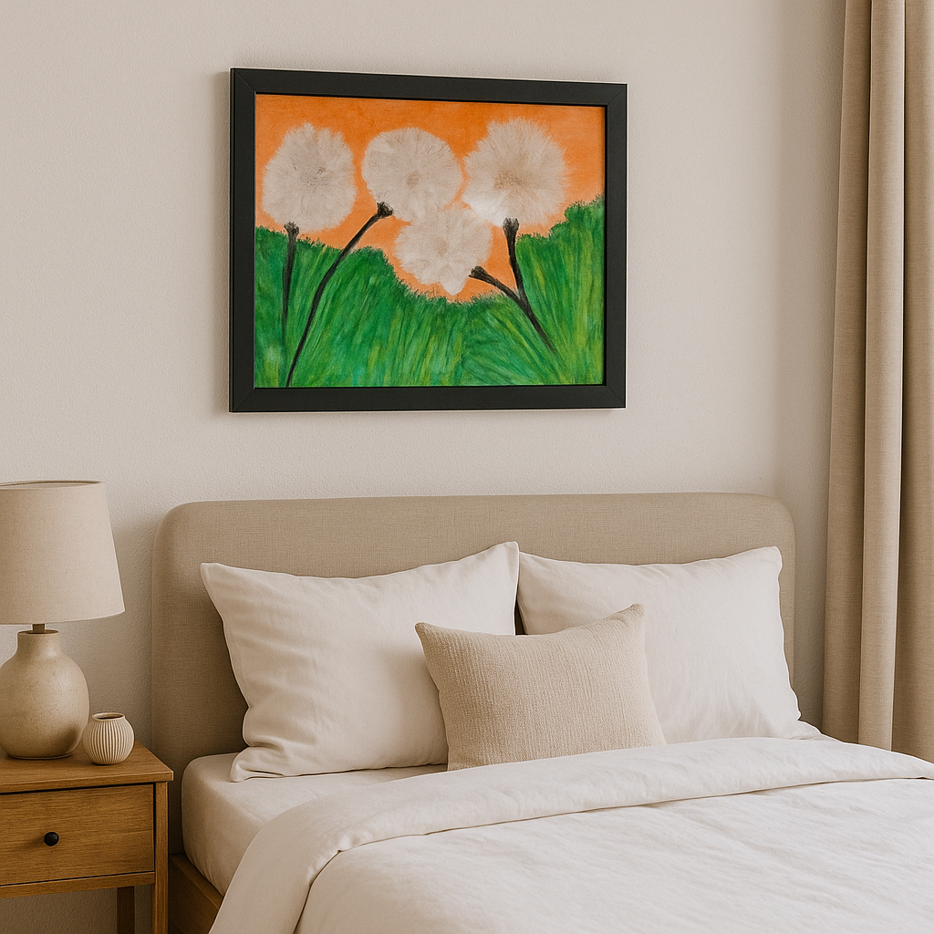 Dandelion Dreams Acrylic Painting 16 x 20