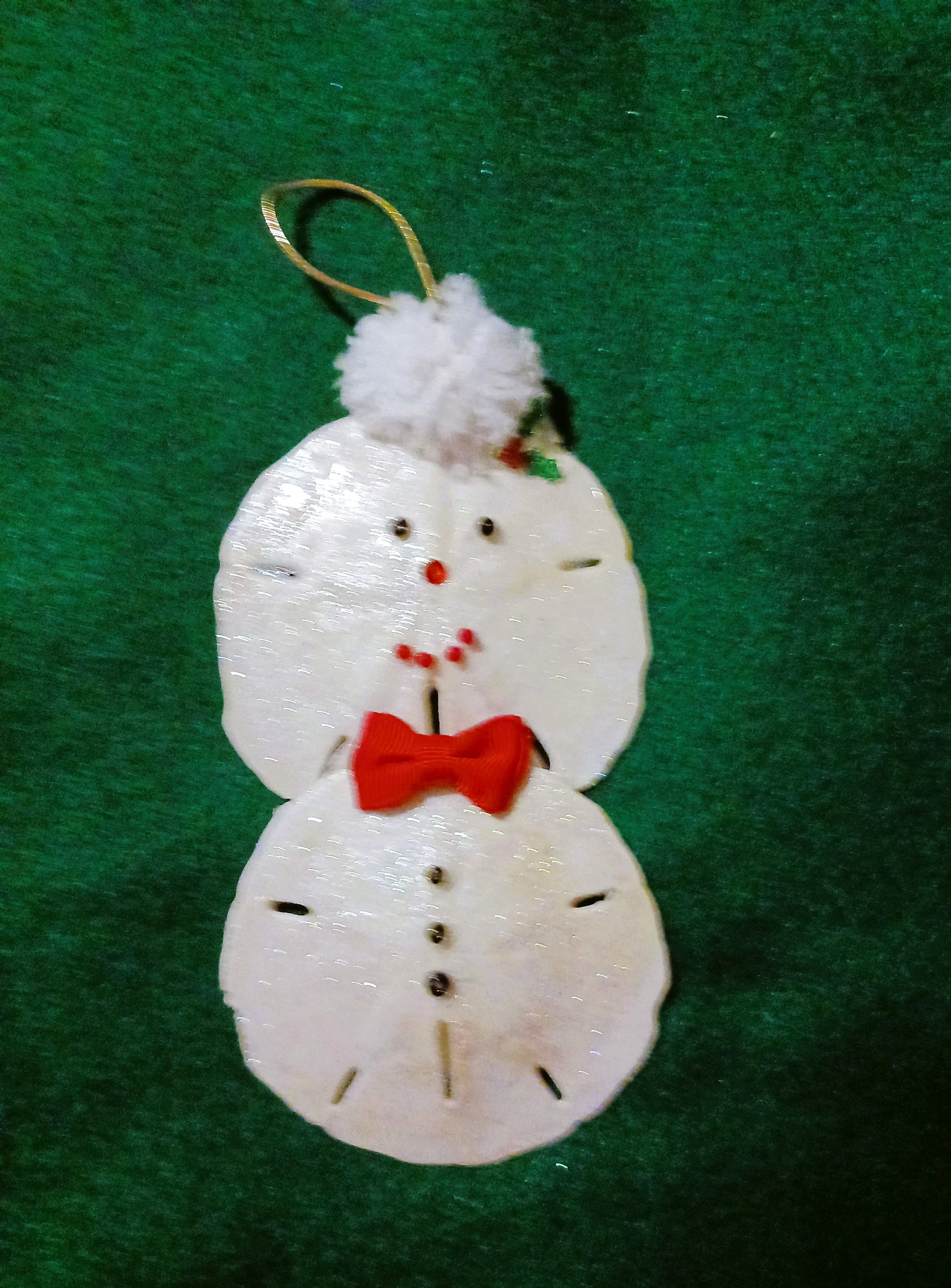 “Morgan” – Two Sand Dollar Snow women Christmas Decoration