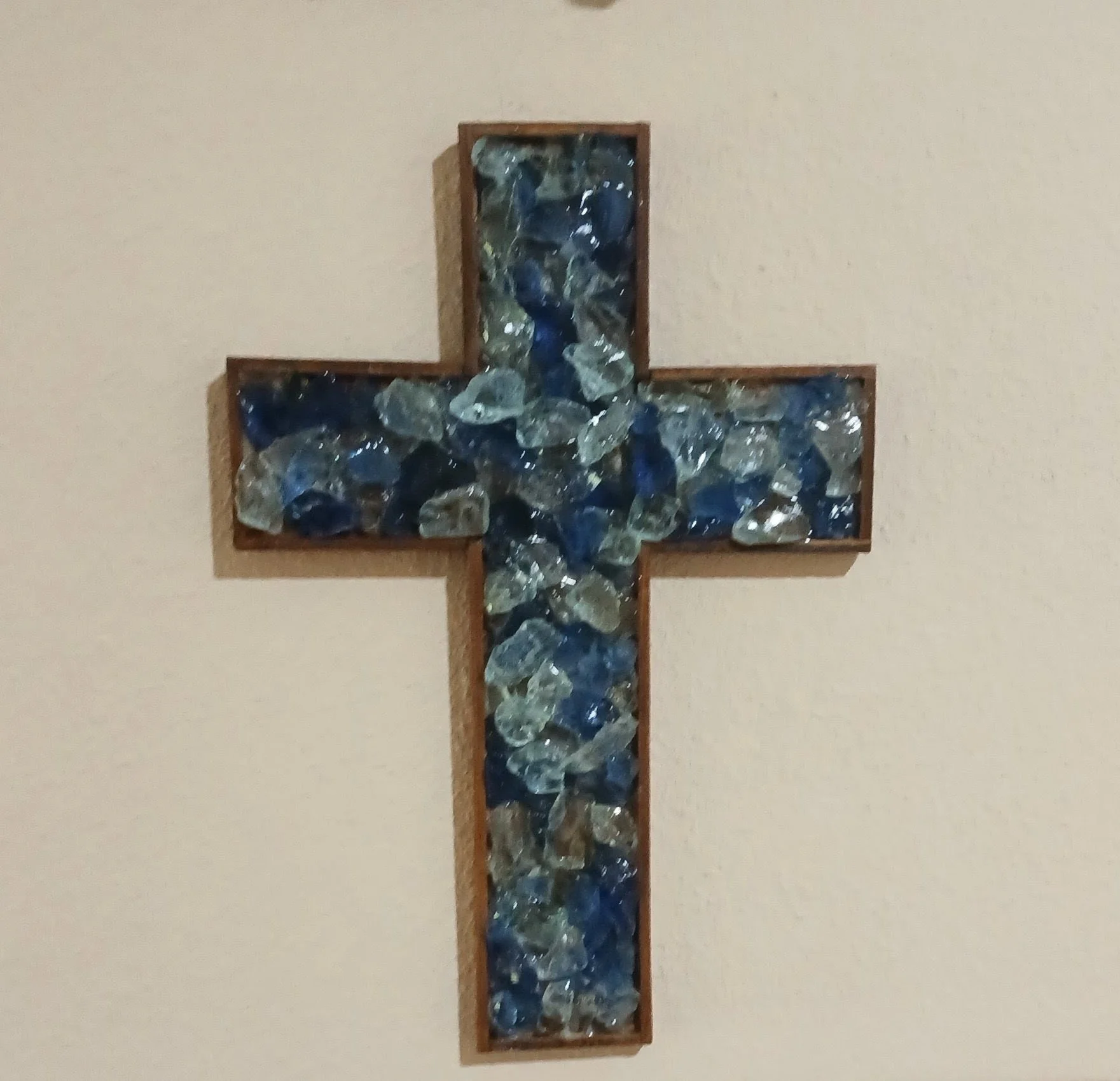 Handcrafted Glass Mosaic Cross