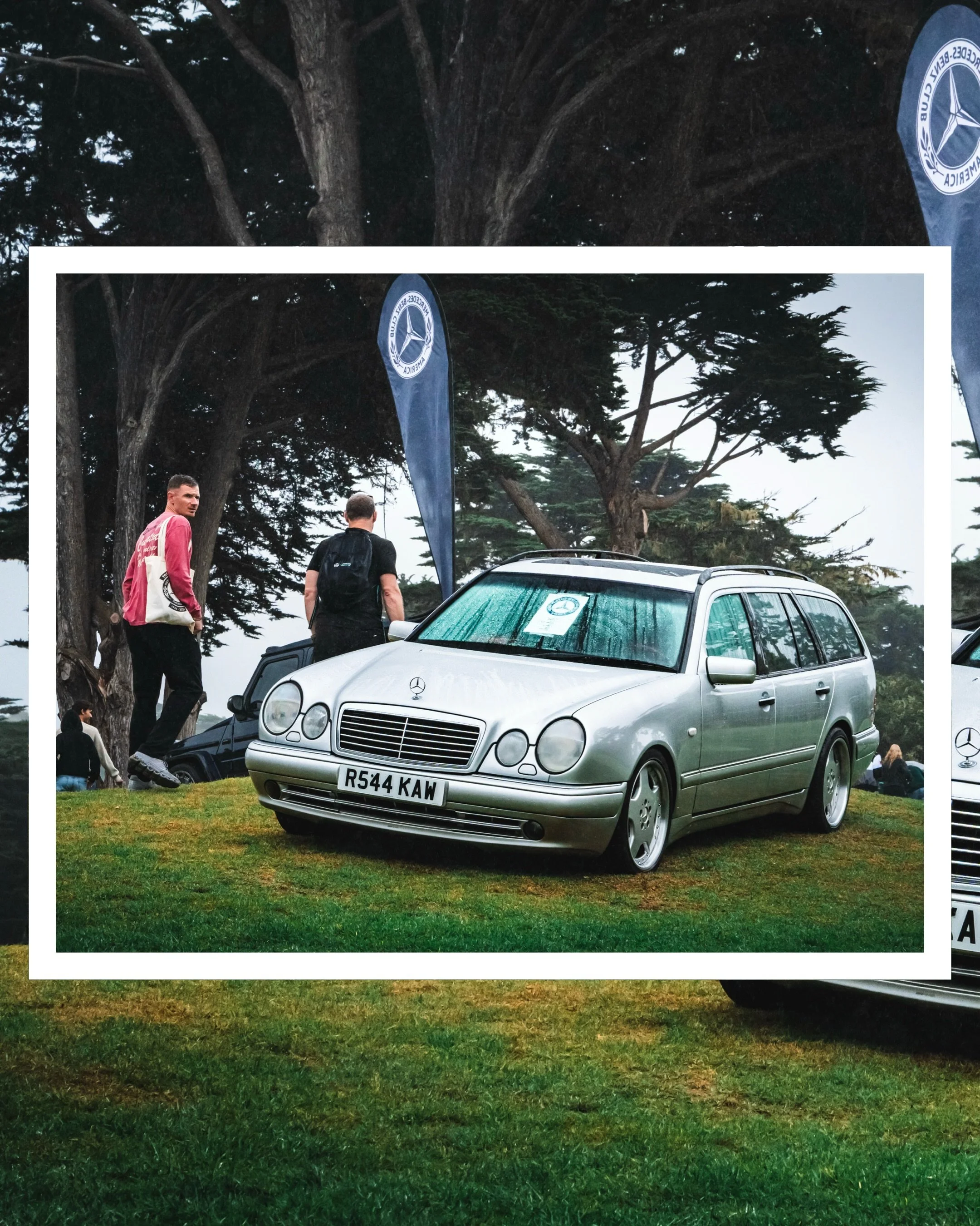 Long-roof Benz&rsquo; 🤝 Monoblocks 

📍 @pacificgrovegl Pacific Grove, CA
🗓️ Legends of the Autobahn, 2026

#mercedes #amg #monoblocks #wagon #photography