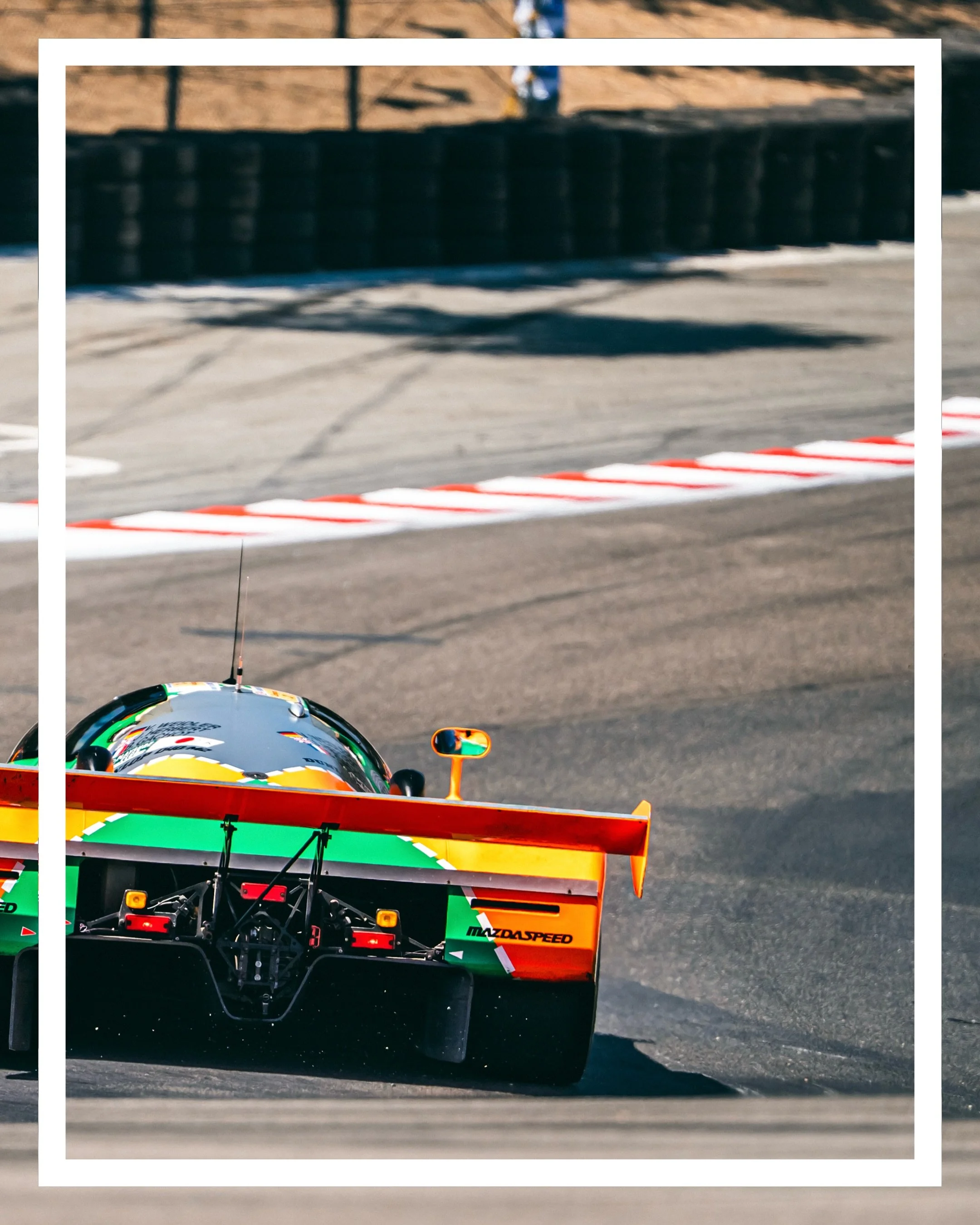 4 Rotors on the Corkscrew 
.
.
.
1991 24h Champion 🏆
RENOWN No. 55
Group C | Mazda 787b

#mazda #787b #rolexreunion #lagunaseca #photography