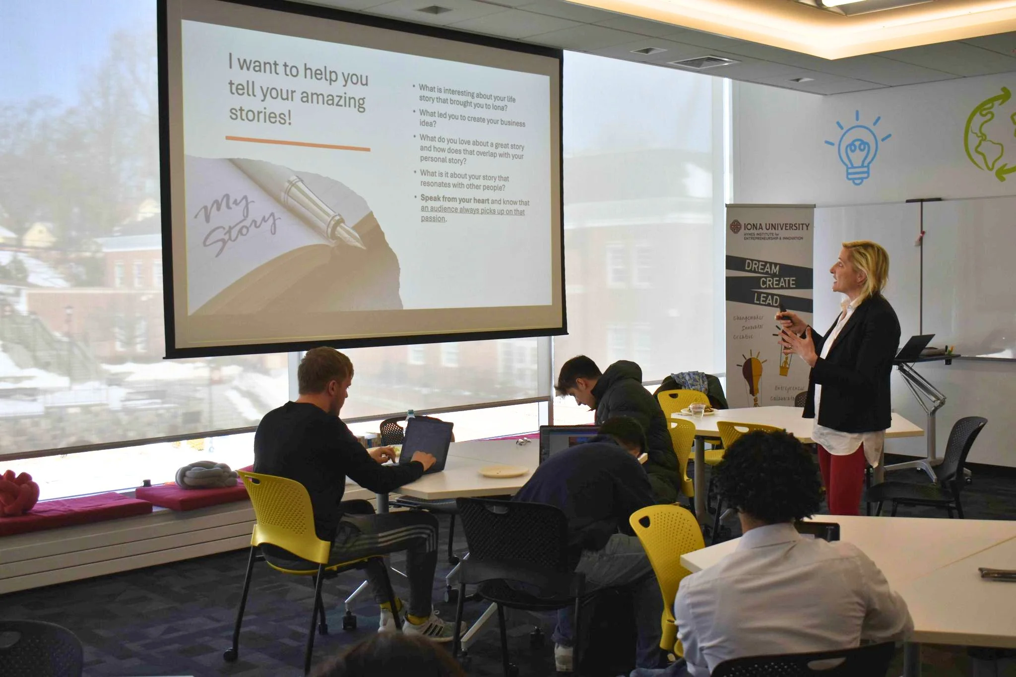 Storytelling Workshop at Iona University’s Hynes Institute