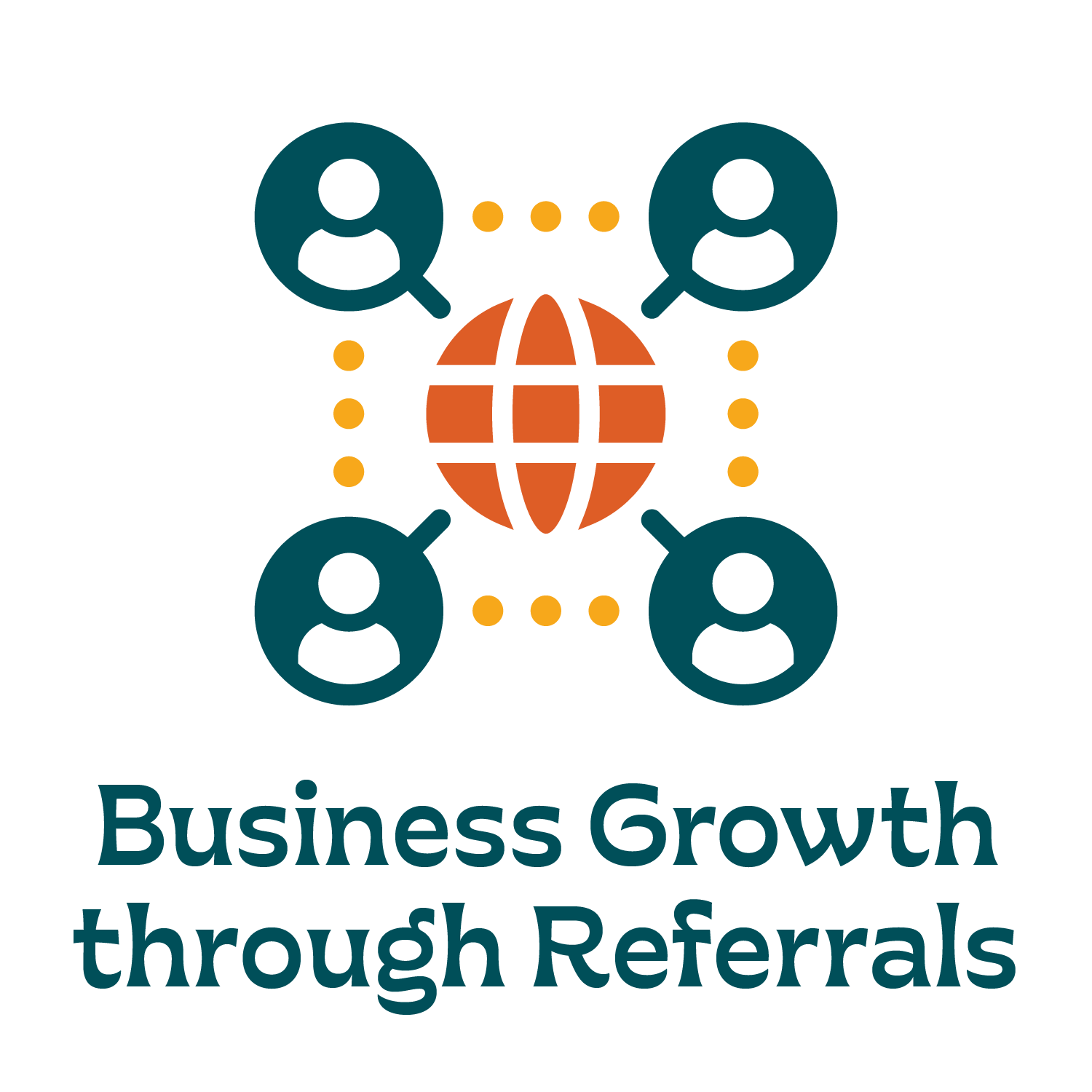 Business Growth Through Referrals Icon