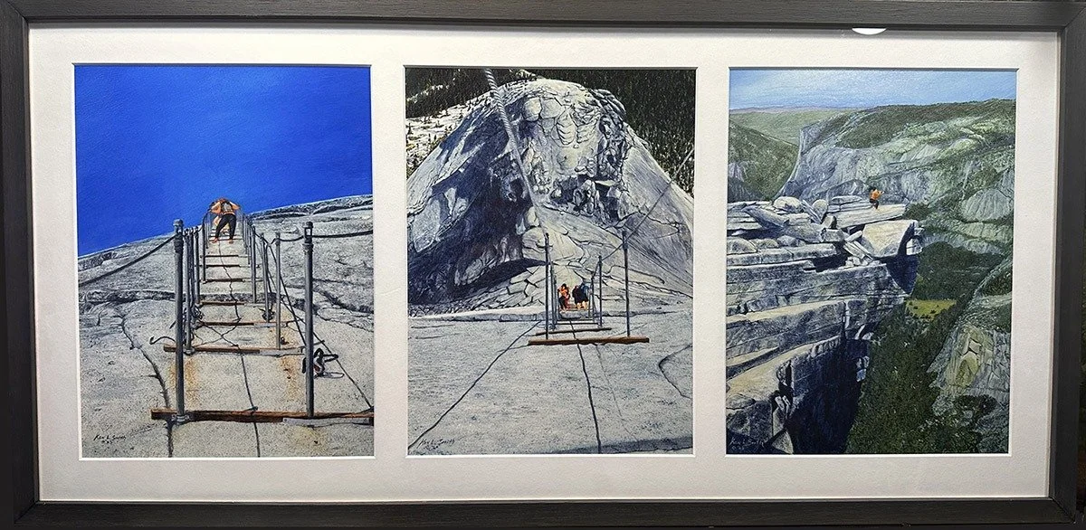 Half Dome Cable Climb Triptych