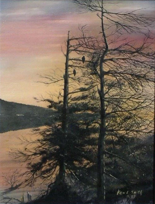 Golden Eagles at Dusk