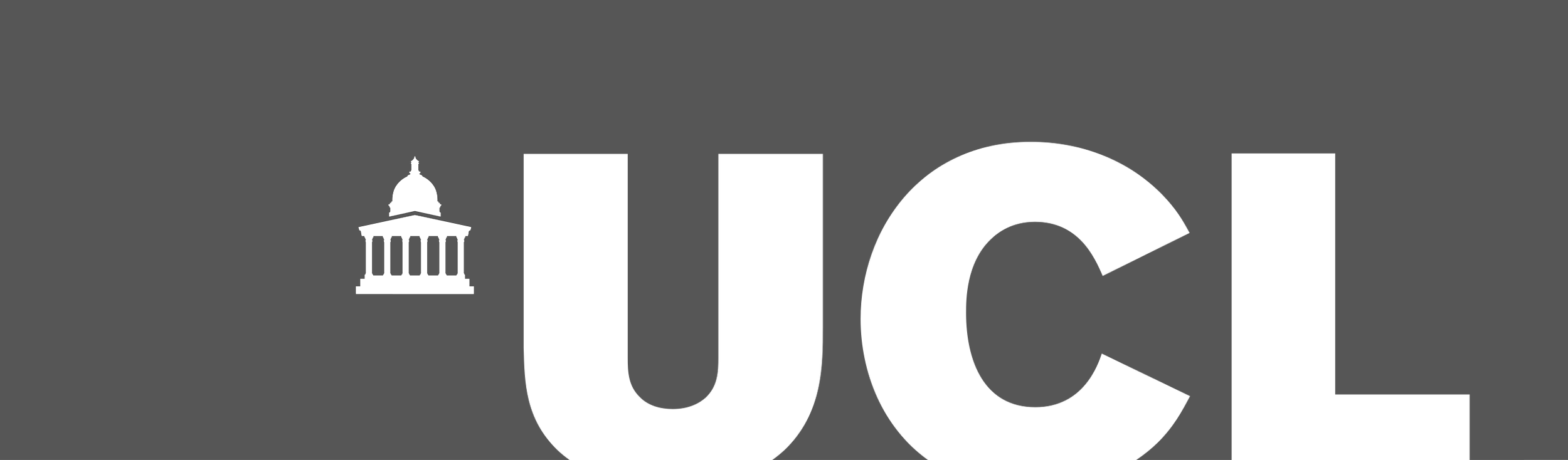 Gray background with black text reading 'UCL' and a white silhouette of a government building or courthouse on the left.