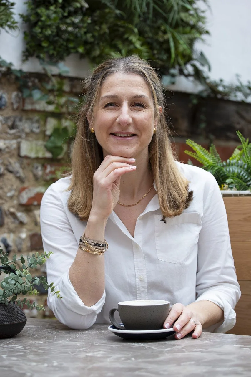 Kirsty Murdoch, professional life coach for mid-career professionals, smiling in a calm setting