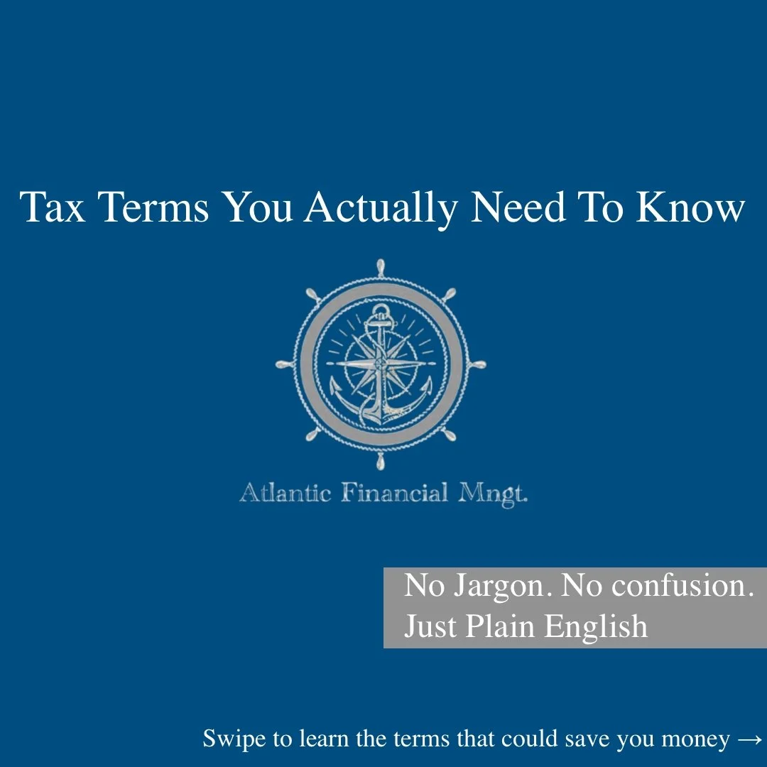 This week we are getting into it.

Three topics. Five days. All of it designed to help you understand your money at a deeper level and actually do something about it.

Here is what is coming this week:
🔹 Tax terms you need to know &mdash; because if