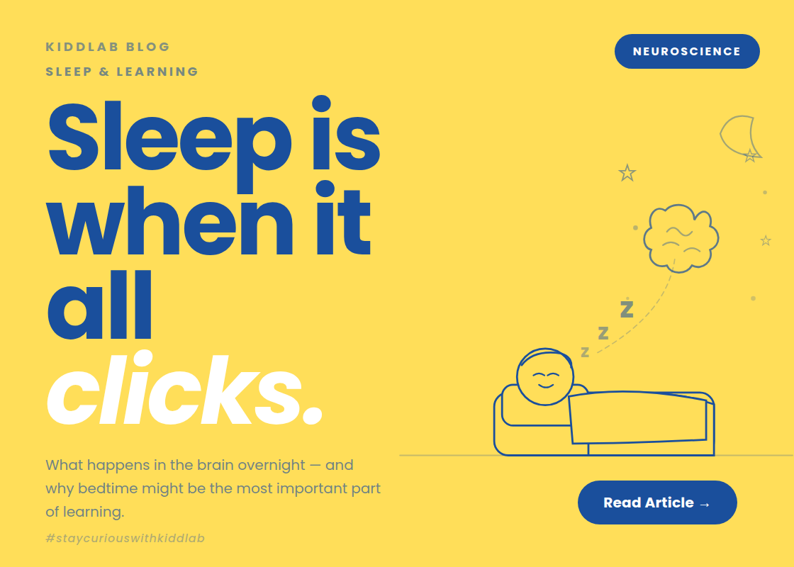 Sleep Is When It All Clicks
