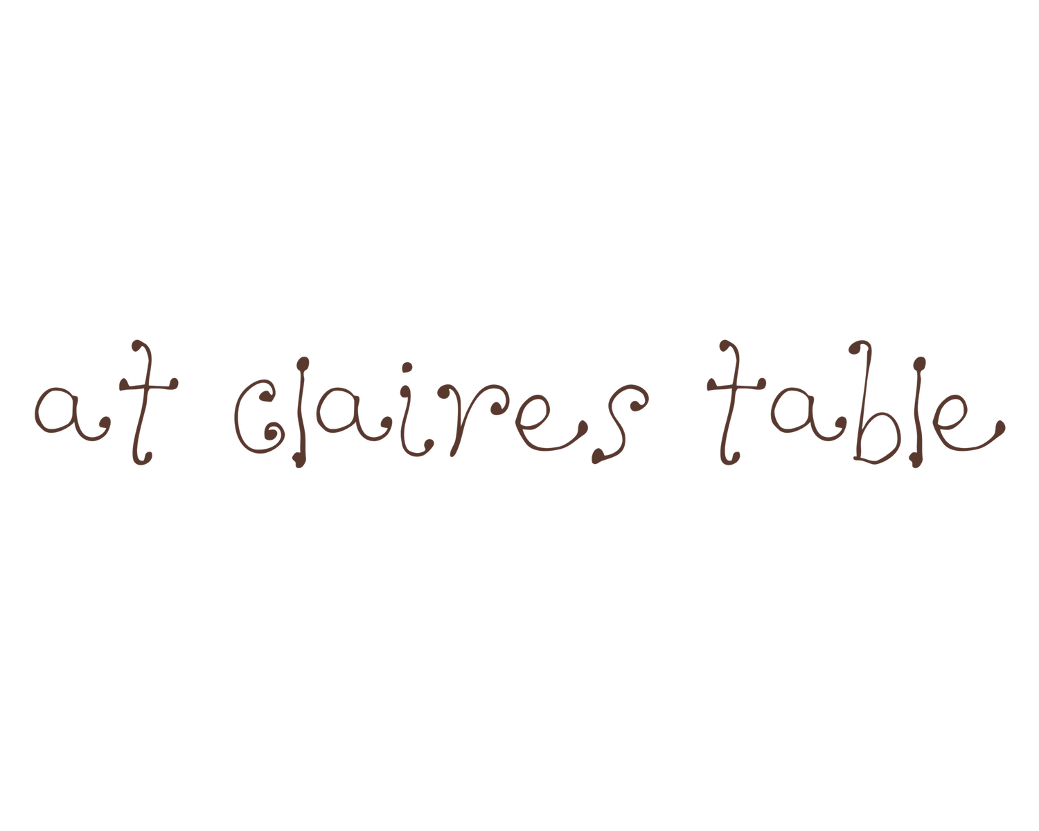 At Claire's Table